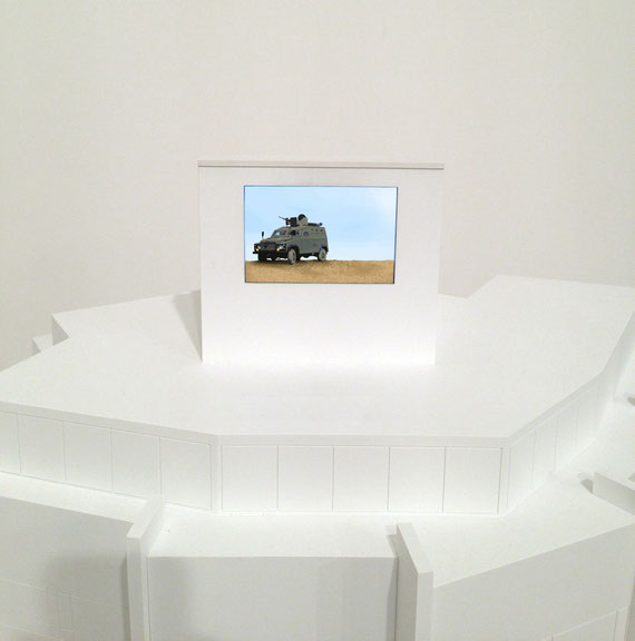 Ahmet Öğüt, <i>Light Armoured</i>, 2006/2013, Animation und Modell des Marmara Pera Hotels in Istanbul