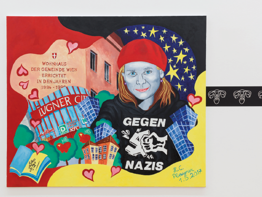 HC Playner, Exhibition View, Kunsthalle Bern, 2017, Courtesy: Burschenschaft Hysteria, Photo: Kunsthalle Bern/Gunnar Meier 2017