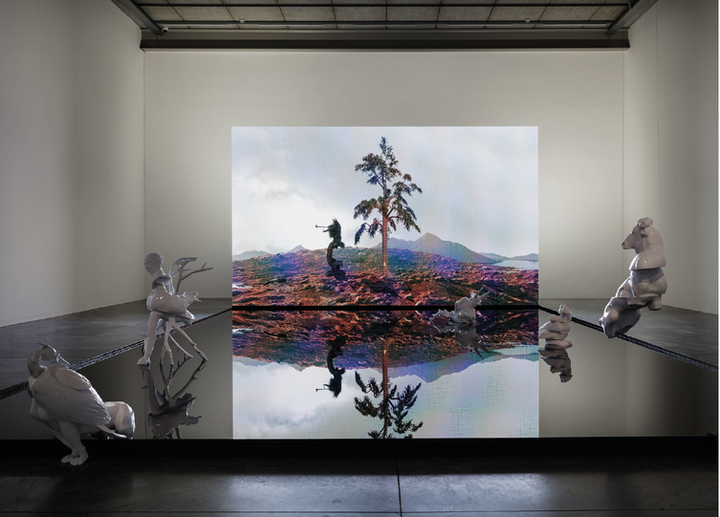 Troika, <i>Terminal Beach</i>, 2024, Ausstellungsansicht, MAK Contemporary, © kunst-dokumentation.com/MAK