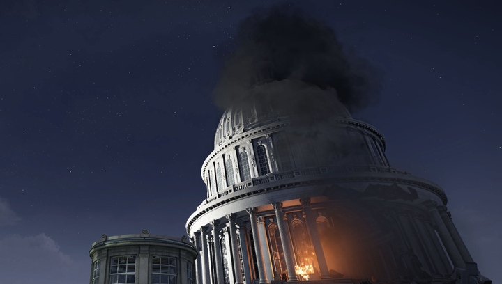 Total Refusal, <i>Tom Clancy's The Division 2</i>, Videostill aus der gleichnamigen In-Game-Performance, 2024, Courtesy: Total Refusal