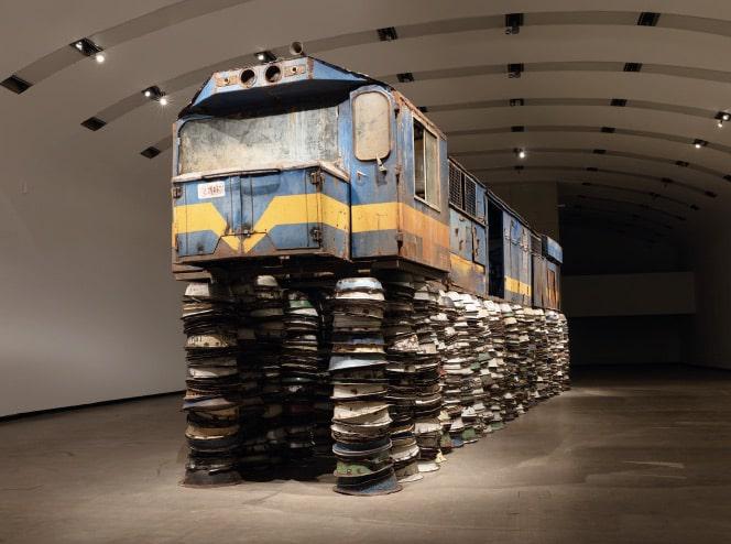 Ibrahim Mahama, <i>Zilijifa, The Physical Impossibility of Debt in the Mind of Something Living</i>, 2025, Kunsthalle Wien 2025, Courtesy: Redclay, Ibrahim Mahama und White Cube, Hong Kong/London/New York/Paris/Seoul, Foto: Markus Wörgötter