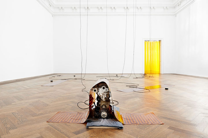 Sam Lewitt, <i>More Heat Than Light</i>, Installation view, Weak Local Lineament (MHTL), 2016, Kunsthalle Basel, 2016 Courtesy the Artist, Miguel Abreu Gallery (NY), Galerie Buchholz (Köln/Berlin/NY)