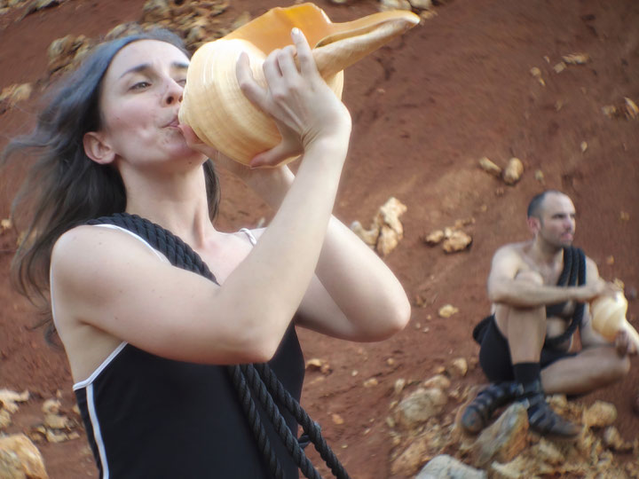 Lana Hosni (The Old Hunter) plays the conch shell