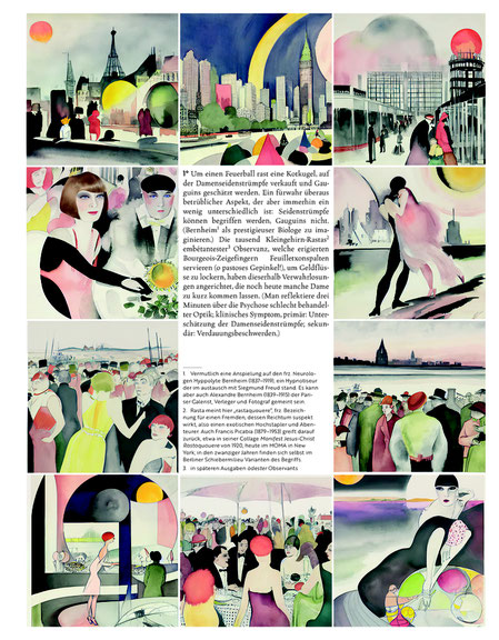 Dominik Hruza, <i>Letzte Lockerung</i>. Graphic Novel nach Walter Serners gleichnamigen dadaistischen Text aus dem Jahr 1919. Die Bilder wurden mit Stable Diffusion erstellt. Copyright: Dominik Hruza